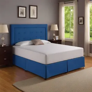 14 Inches Drop Bed Skirt Royal Blue Solid Egyptian Cotton 1000TC