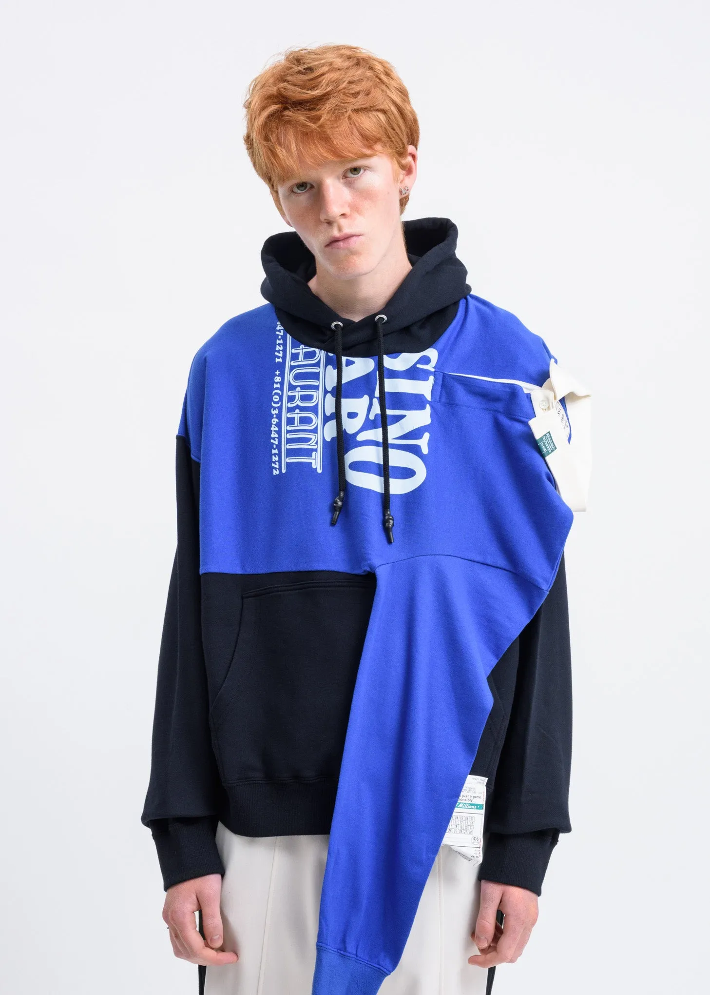 Black Polo Shirt Docking Hoodie