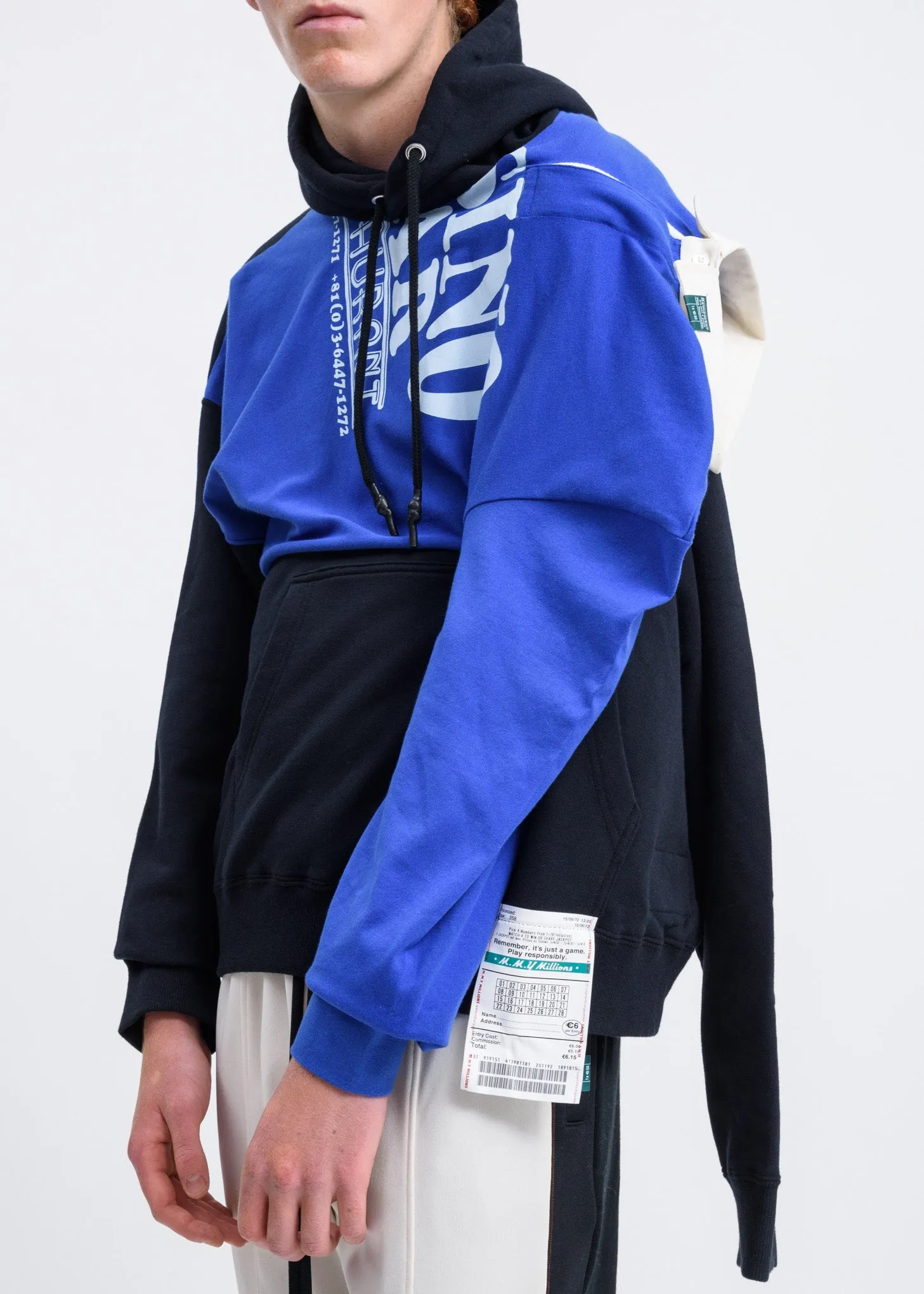 Black Polo Shirt Docking Hoodie