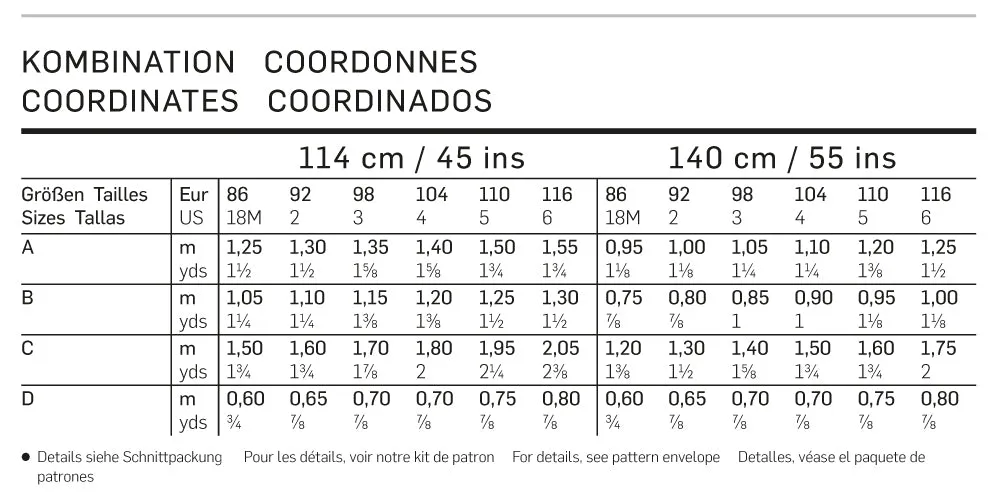 Burda Pattern 9437 Toddles (18M-6Yr)