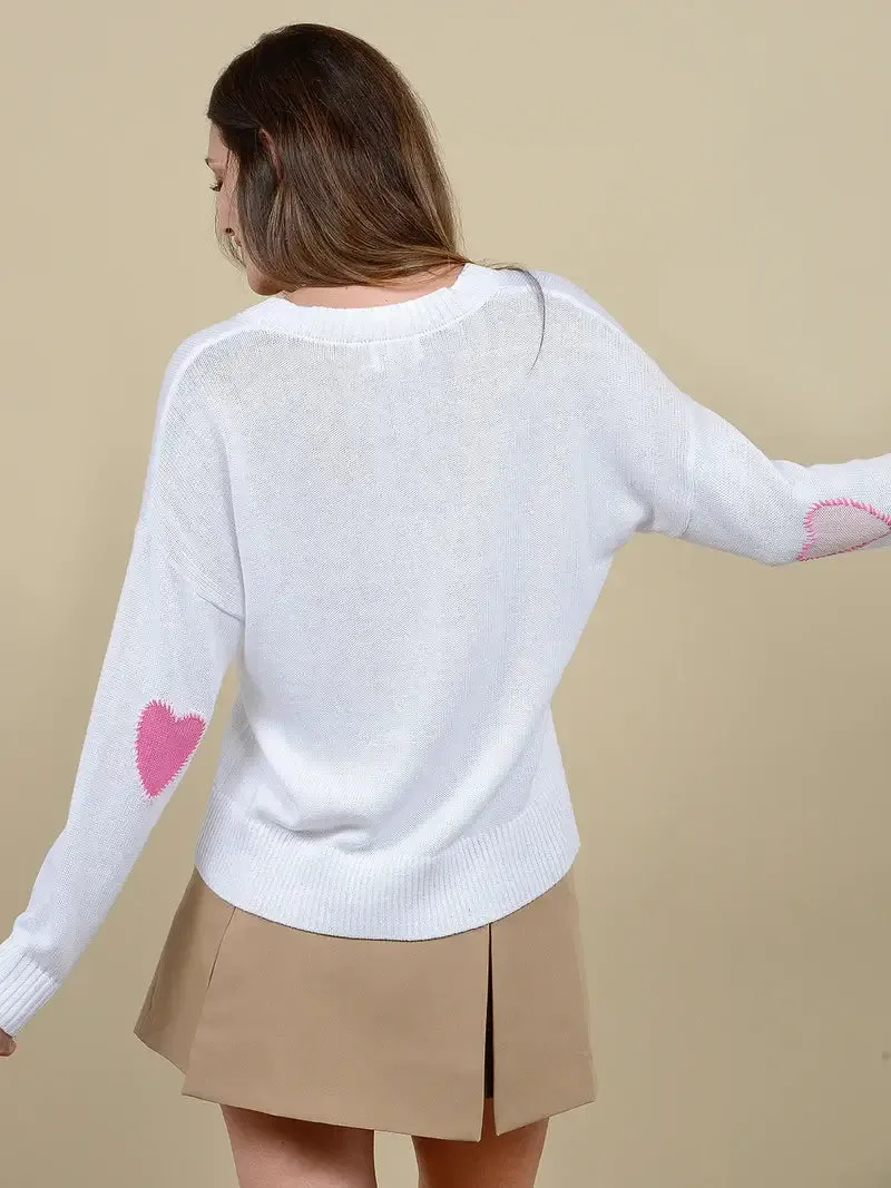 Cherise Sweater in Cloud white