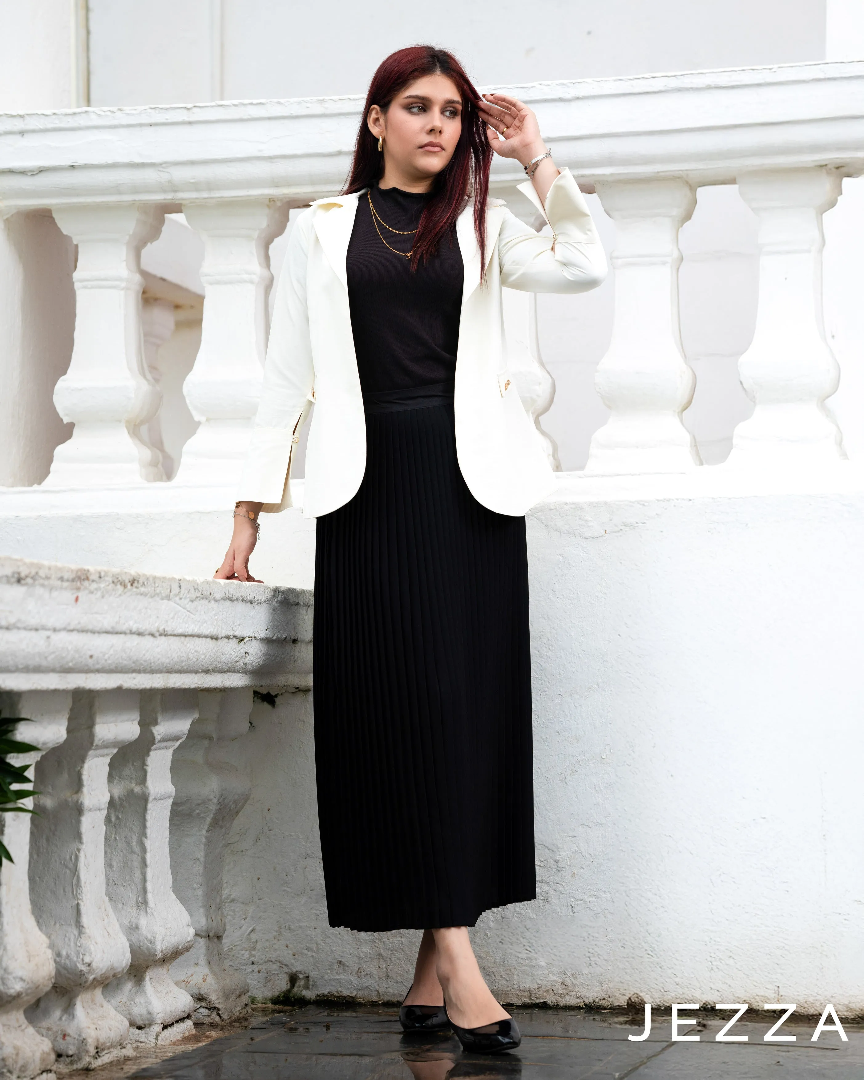 Classic Black Pleated Skirt ( ONLY THE SKIRT ) 62401