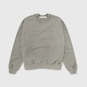 Core Washed Pullover - Light Grey
