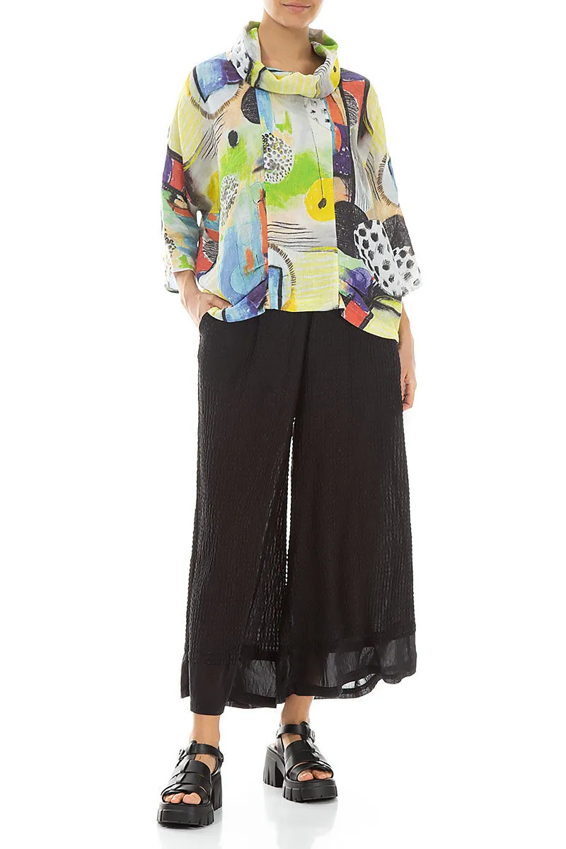 Cowl Neck Artmaze Linen Blouse