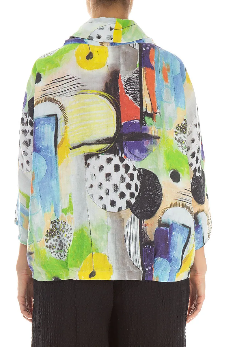 Cowl Neck Artmaze Linen Blouse