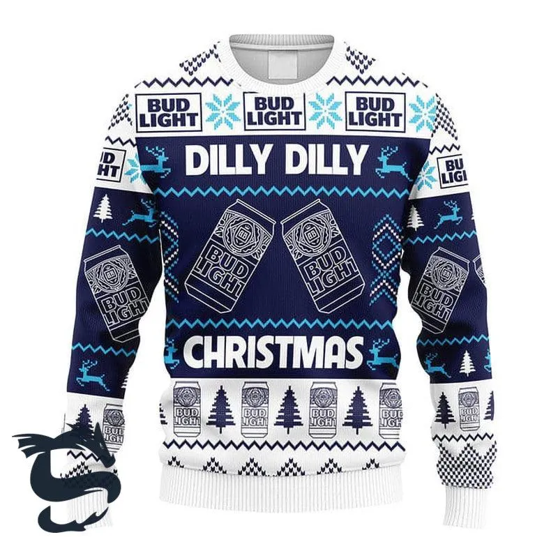 Dilly Dilly Bud Light Christmas Ugly Sweater