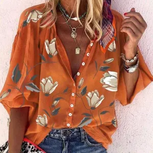 Emma | Airy Floral Print Blouse
