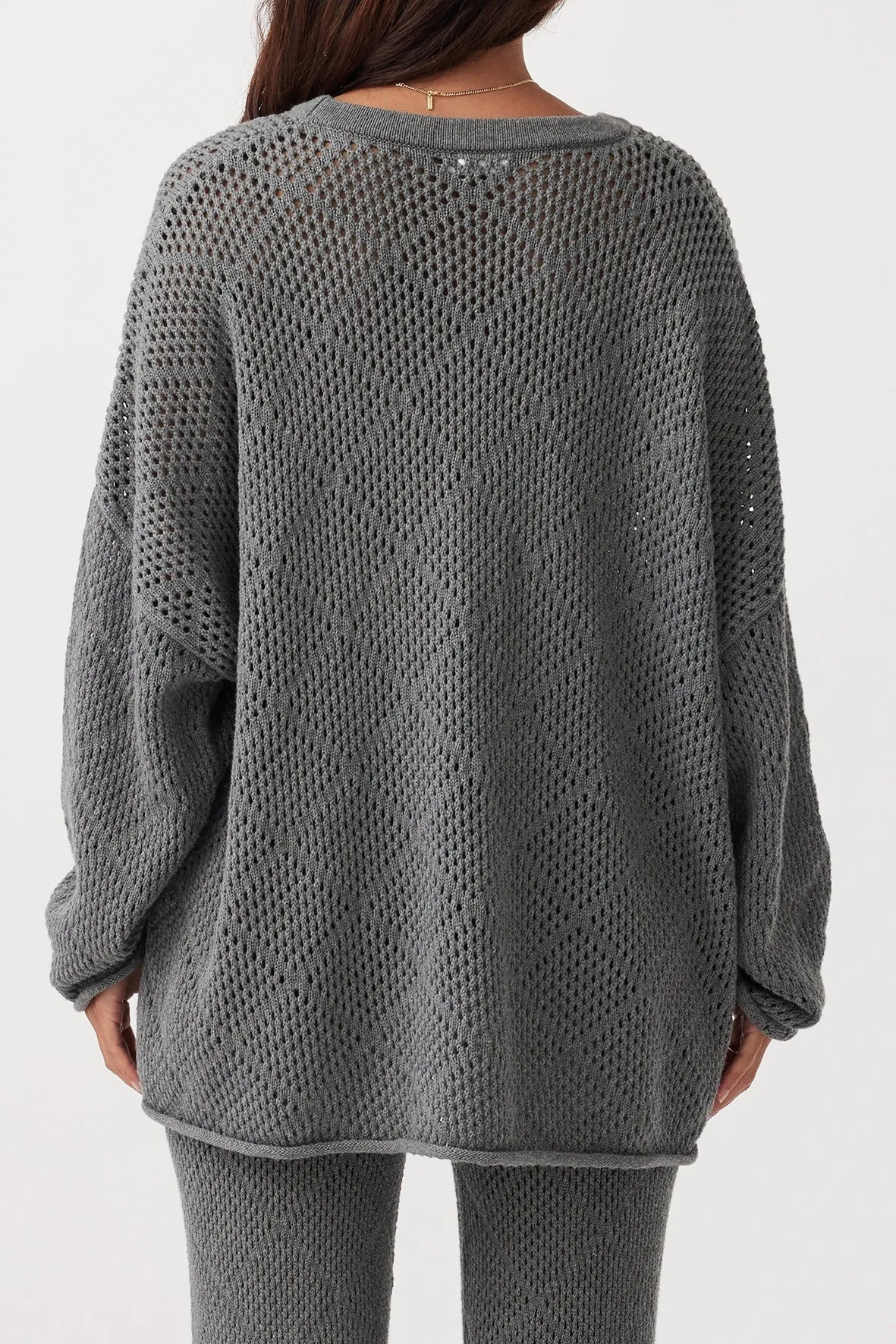 Ezra Sweater - Dark Grey Marle