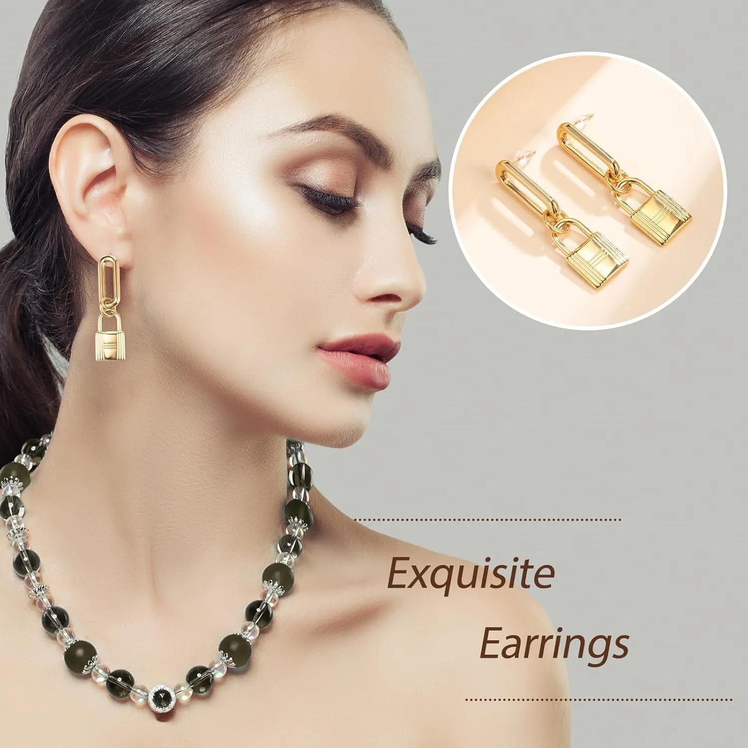 Fashionable Retro Handmade Geometric Earrings, Suitable For Daily Wear, As A Unique Birthday Gift For Women,