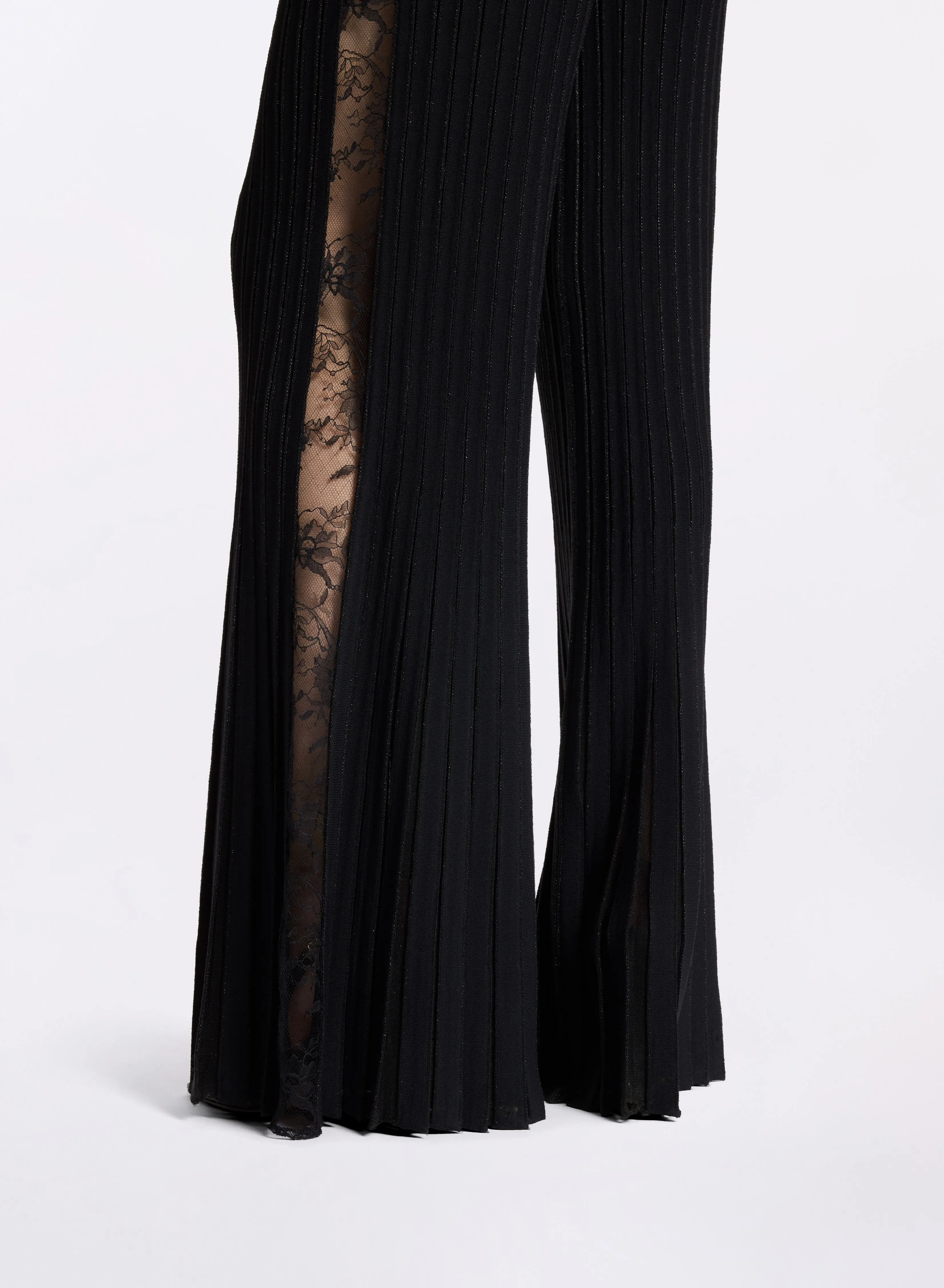 Flared Knit Pants