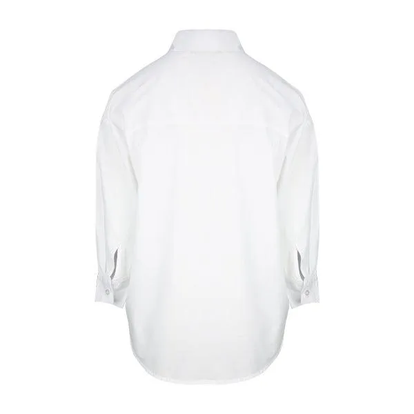 GIRLS WHITE LONG SLEEVE BLOUSE