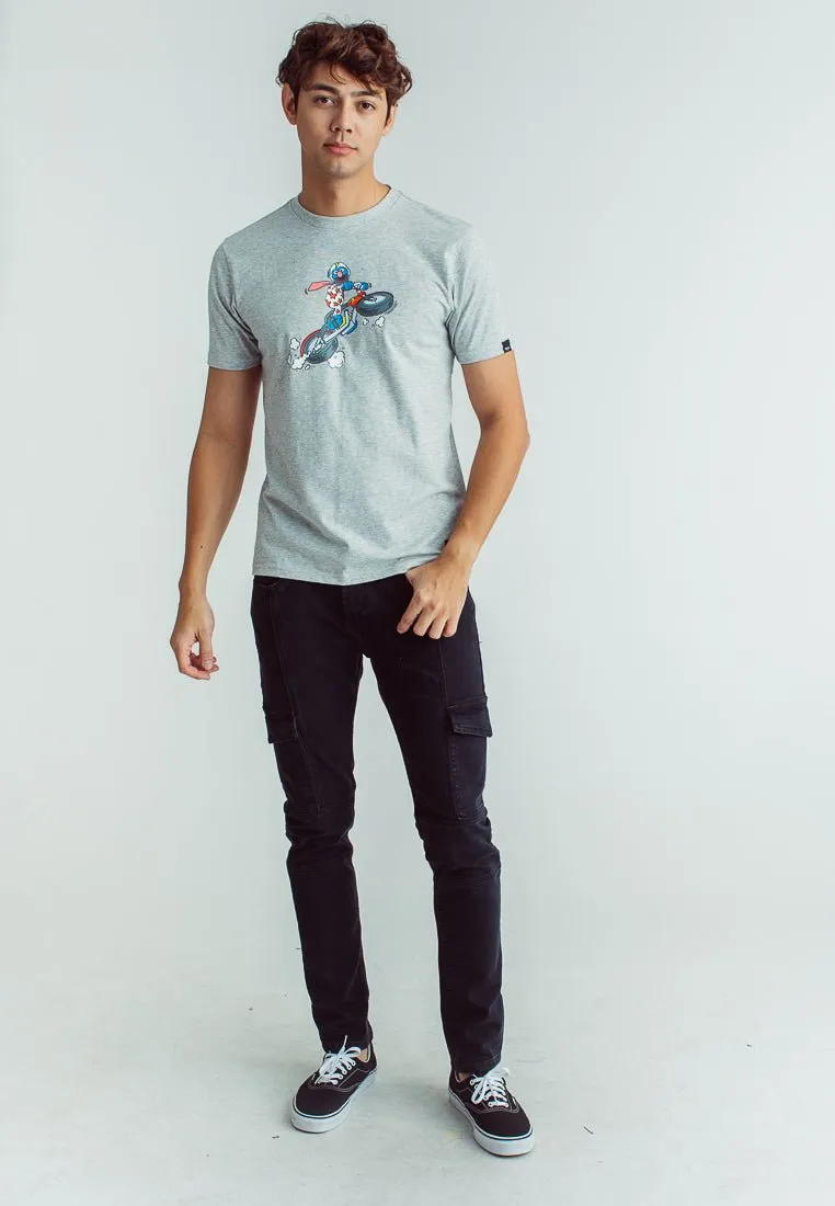 Heather Gray Grover with Soft Touch Classic Fit Tee