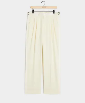 Italian Wool Relaxed Tuxedo Trouser