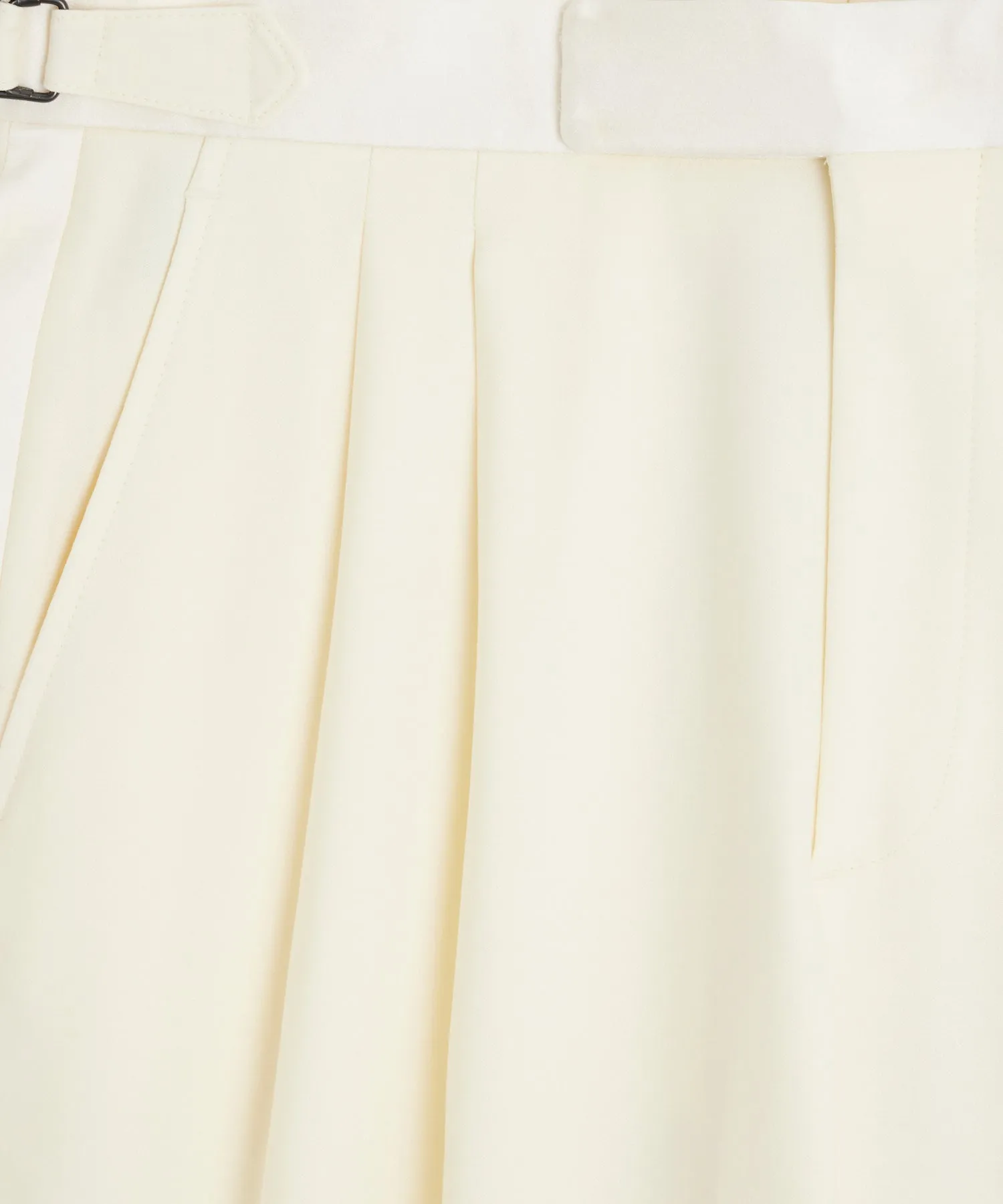 Italian Wool Relaxed Tuxedo Trouser