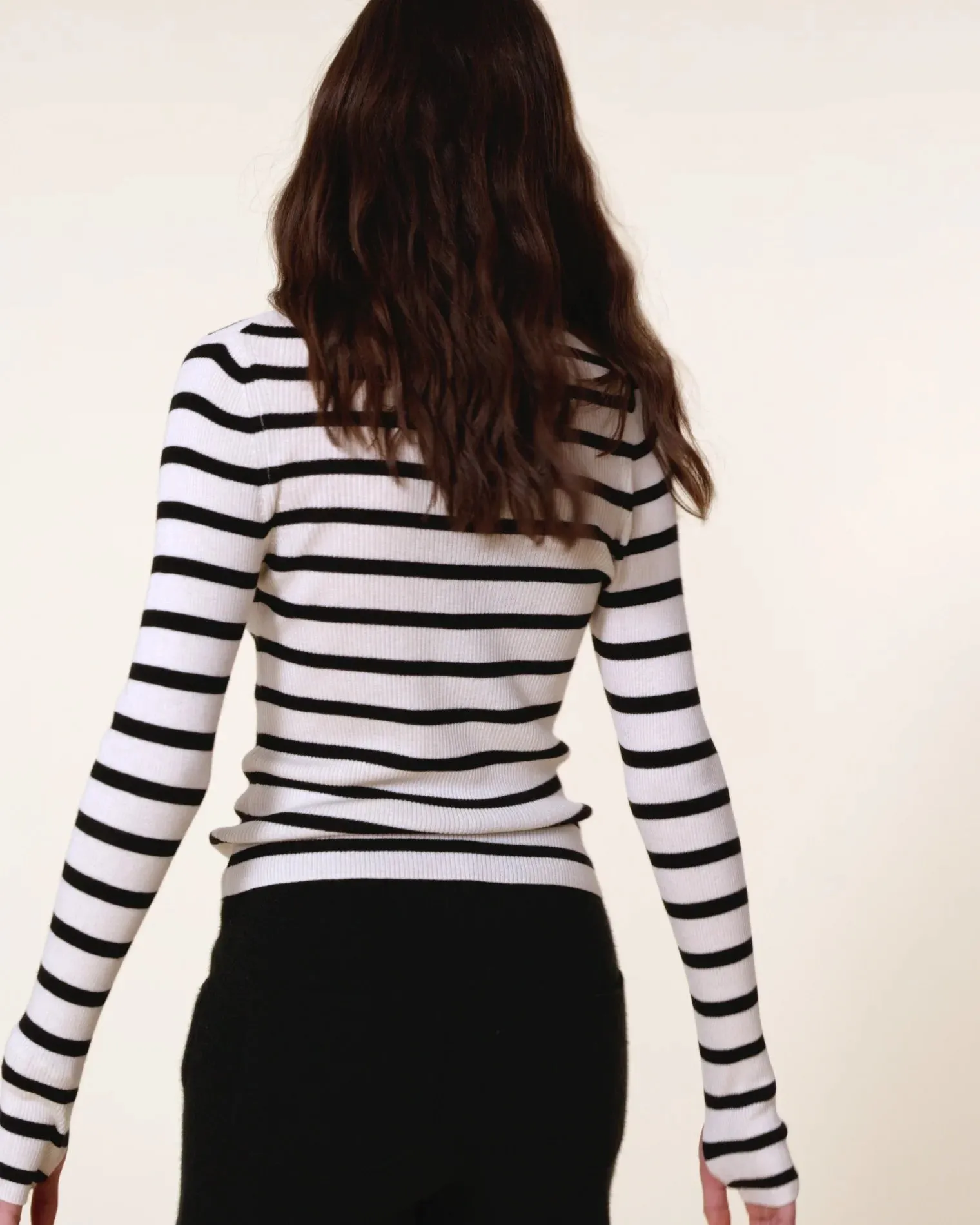 KUJTEN SILK-CASHMERE SAILOR SWEATER