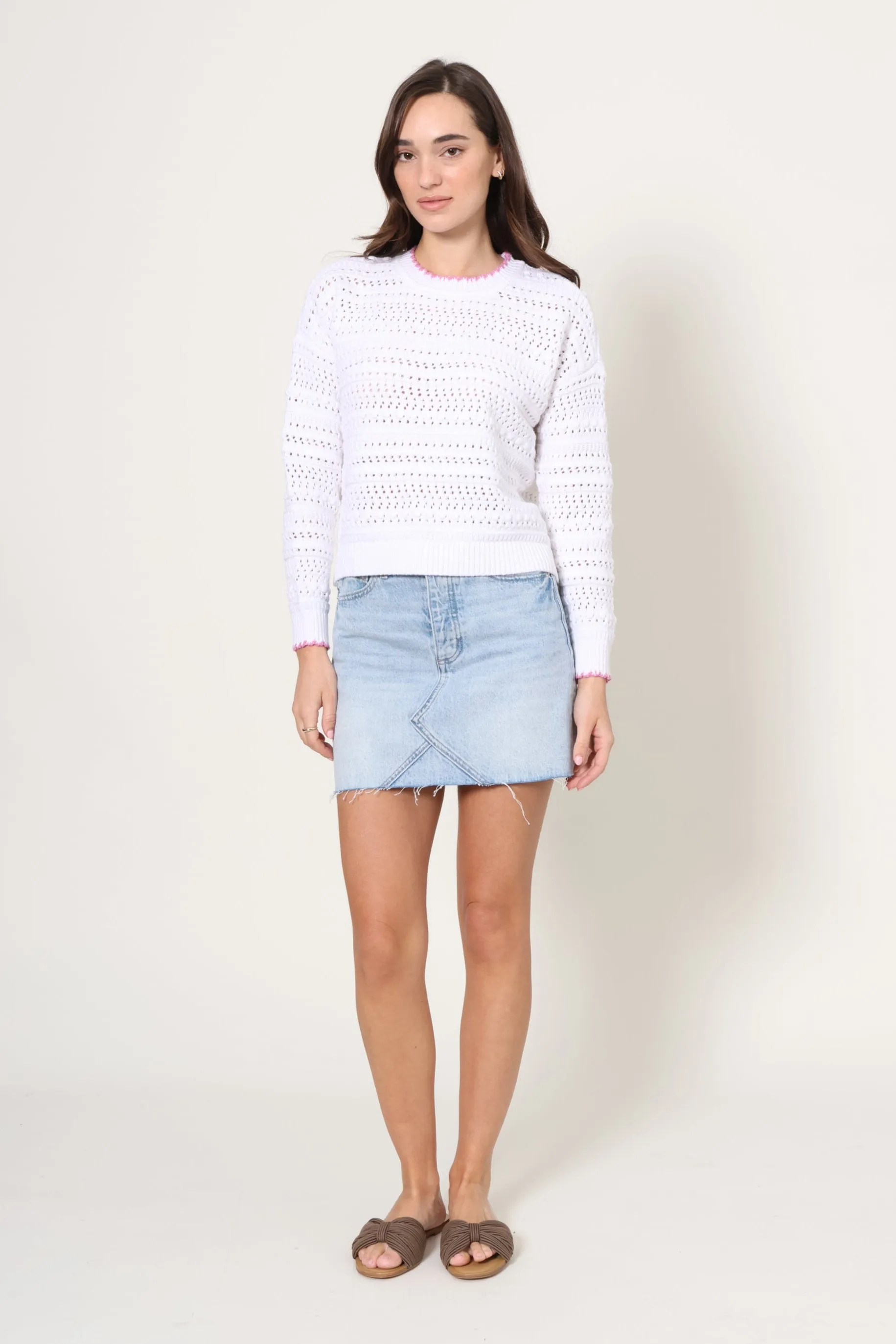 Long Sleeve Open Stitch Sweater