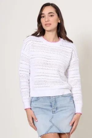 Long Sleeve Open Stitch Sweater