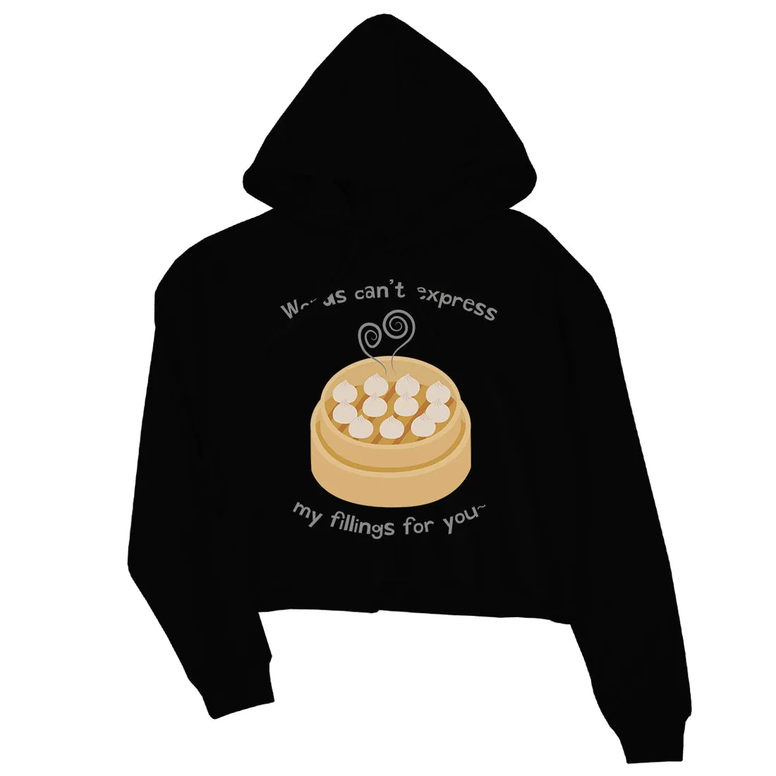 My Fillings Dumpling Womens Crop Hoodie Gift For Dumpling Lovers