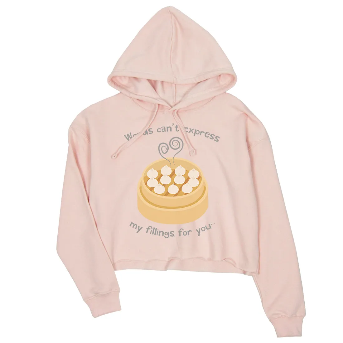 My Fillings Dumpling Womens Crop Hoodie Gift For Dumpling Lovers