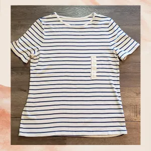 Navy Striped Short Sleeve Tee XL