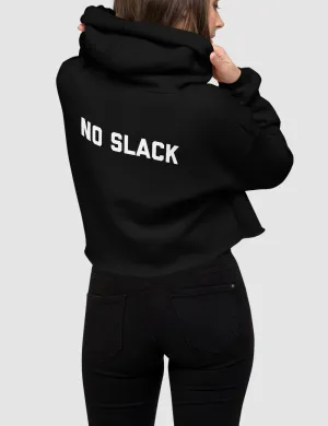 No Slack | Back Print Crop Hoodie