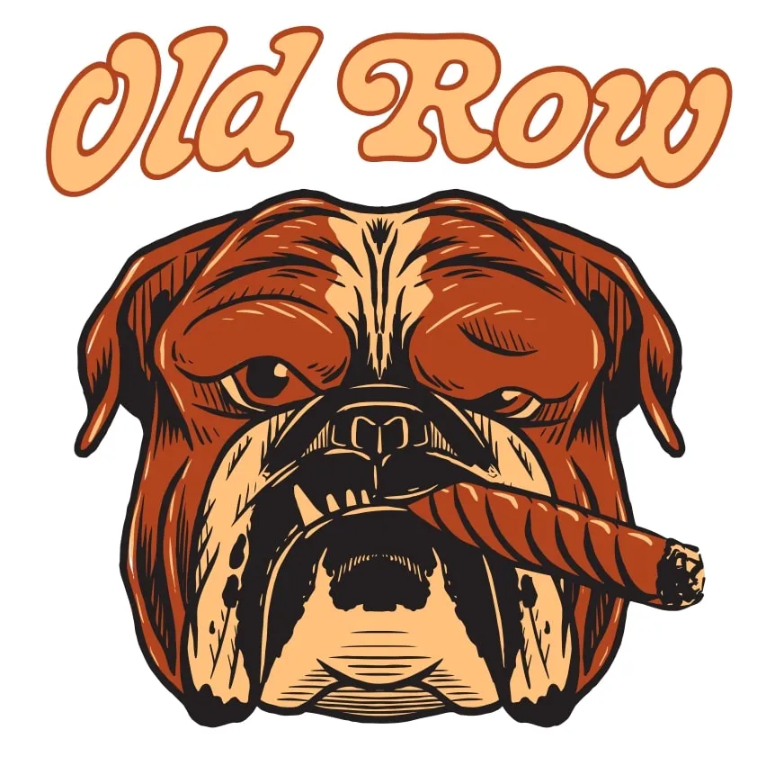 Old Row The Poker Dogs Pocket Tee in Blue