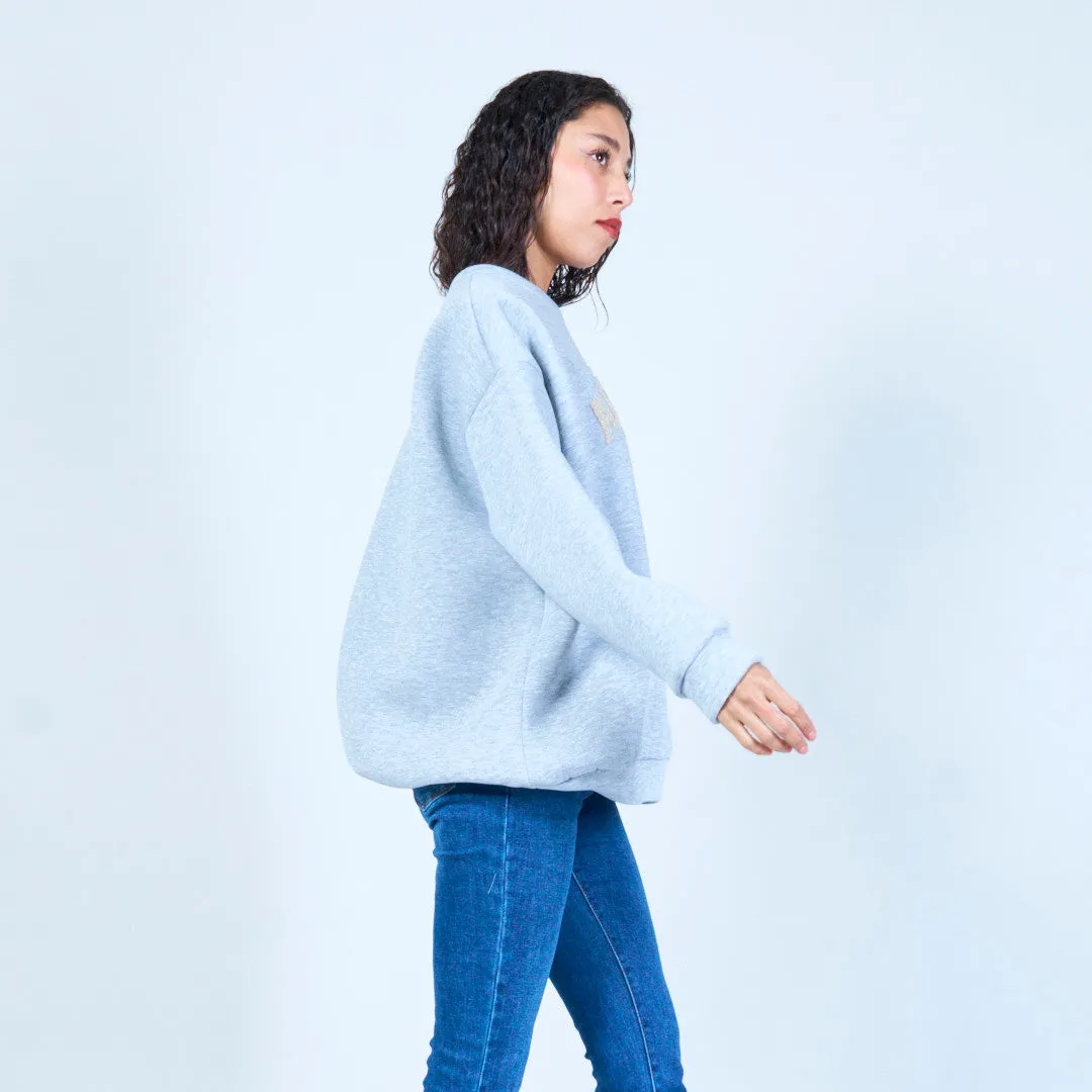 Oversized après-ski embroidered sweatshirt wholesale