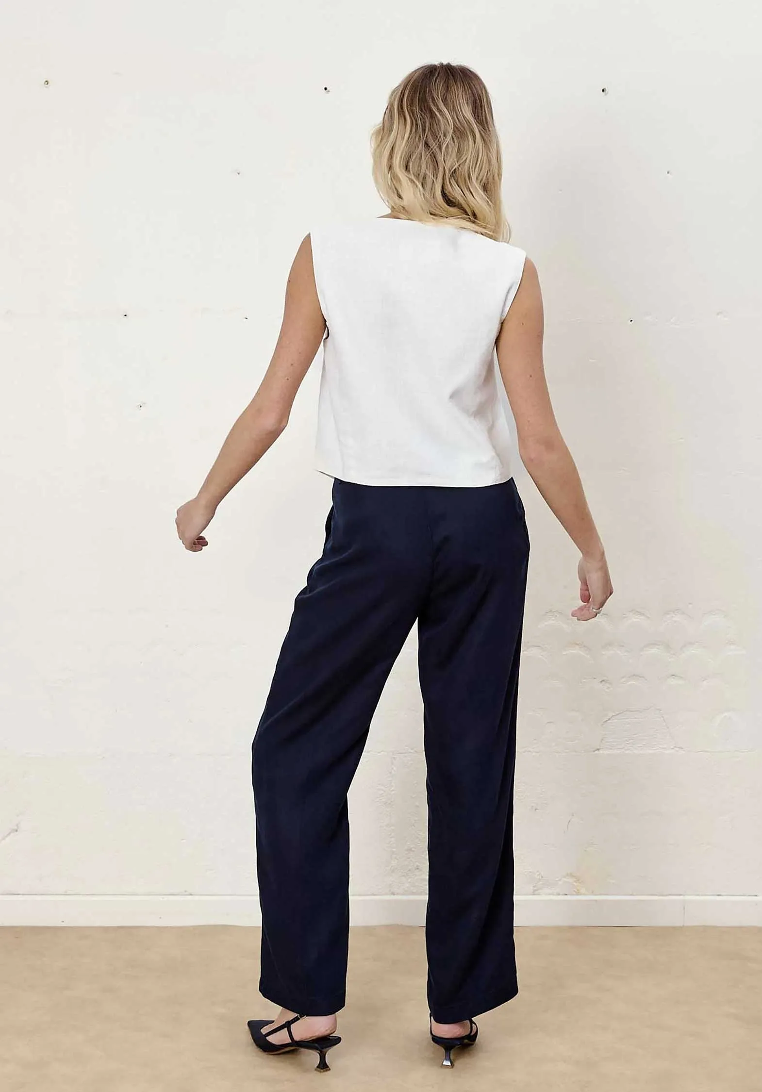 Pants Po1222-241 Simon Tencel Marine