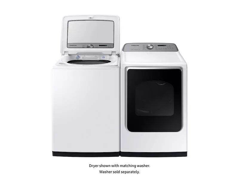Samsung DVG54R7600W 7.4 cu. ft. Gas Dryer with Steam Sanitize  in White
