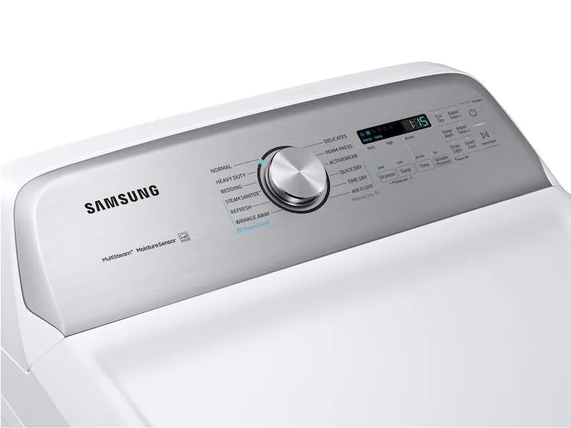Samsung DVG54R7600W 7.4 cu. ft. Gas Dryer with Steam Sanitize  in White