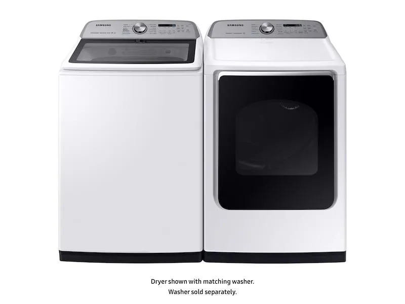 Samsung DVG54R7600W 7.4 cu. ft. Gas Dryer with Steam Sanitize  in White