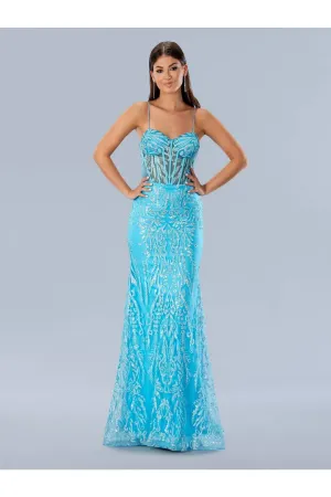 Stella Couture 24170 Long Beaded Formal Prom Dress