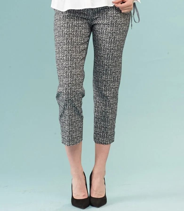 Techno Printed Abstract Pant