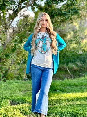 The Teal Fall Feels Cardigan 2.4