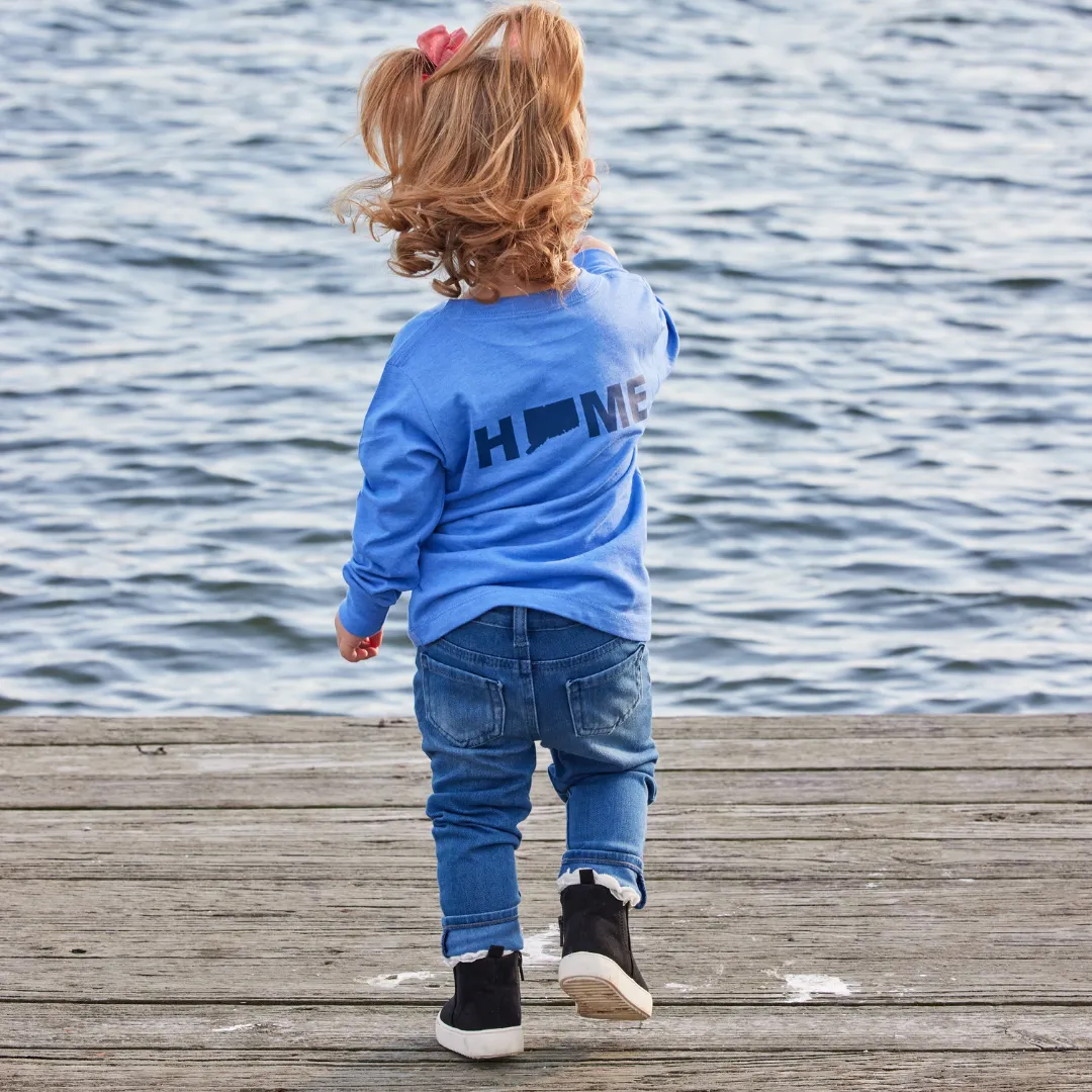 Toddler 203 Blue Home Long Sleeve Tee