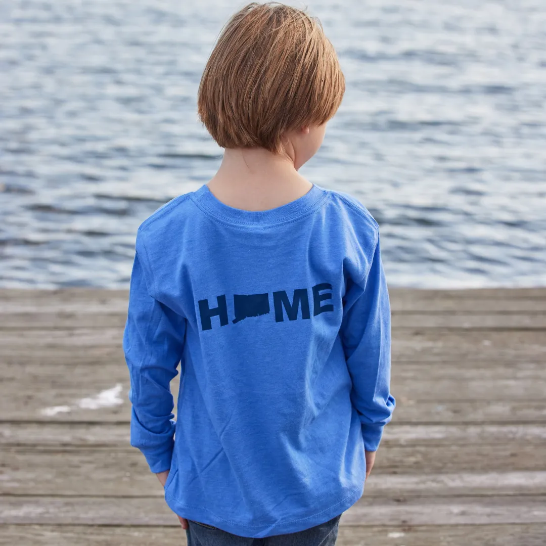 Toddler 203 Blue Home Long Sleeve Tee