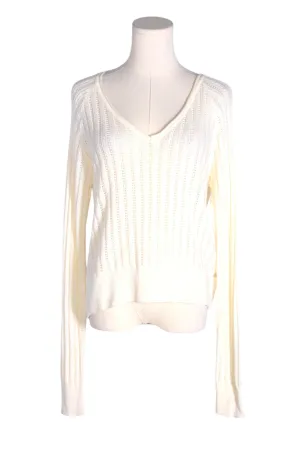 UNBRANDED Women Sweaters Regular fit in White - S