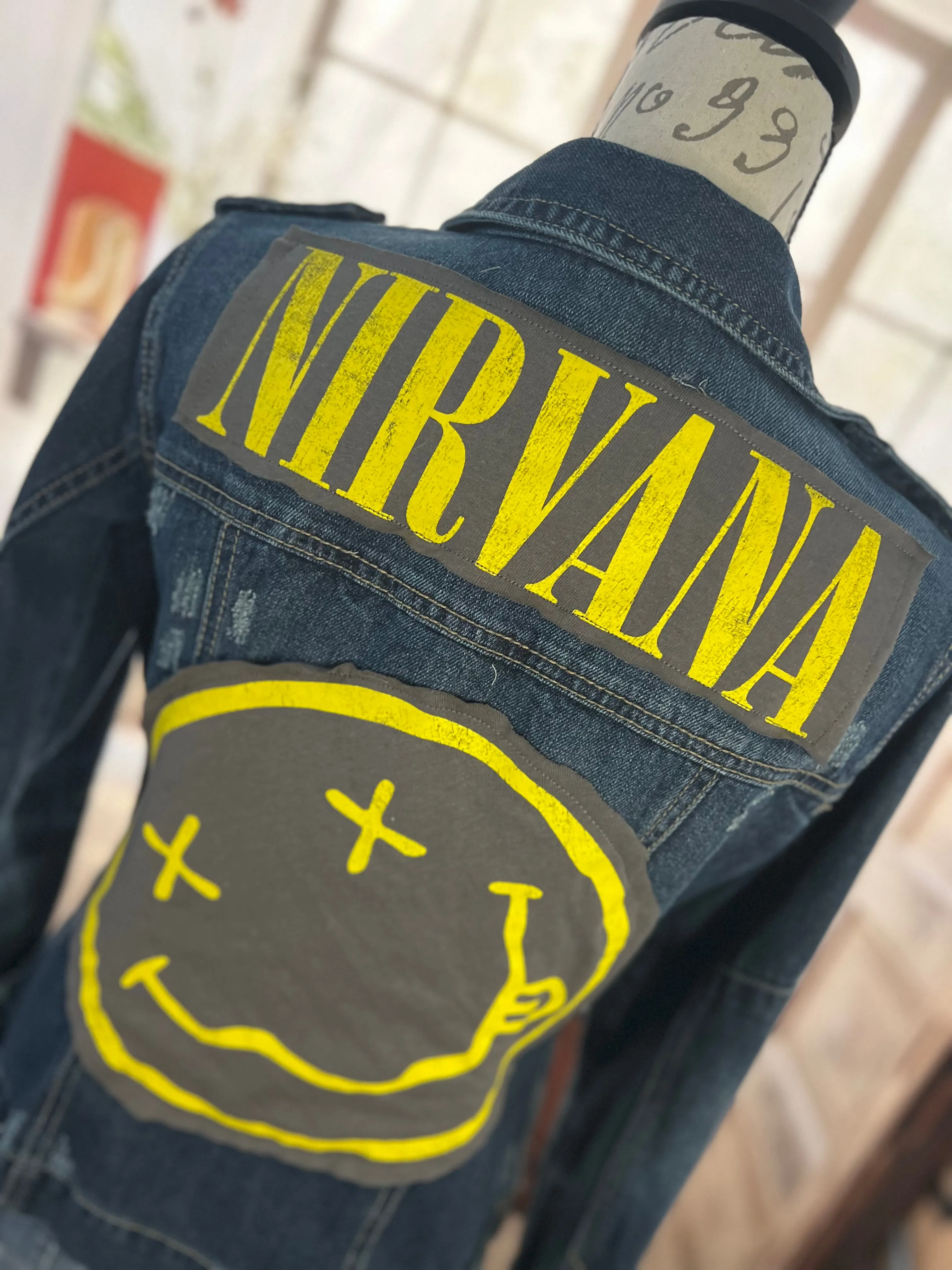 Upcycled Denim Jacket Nirvana