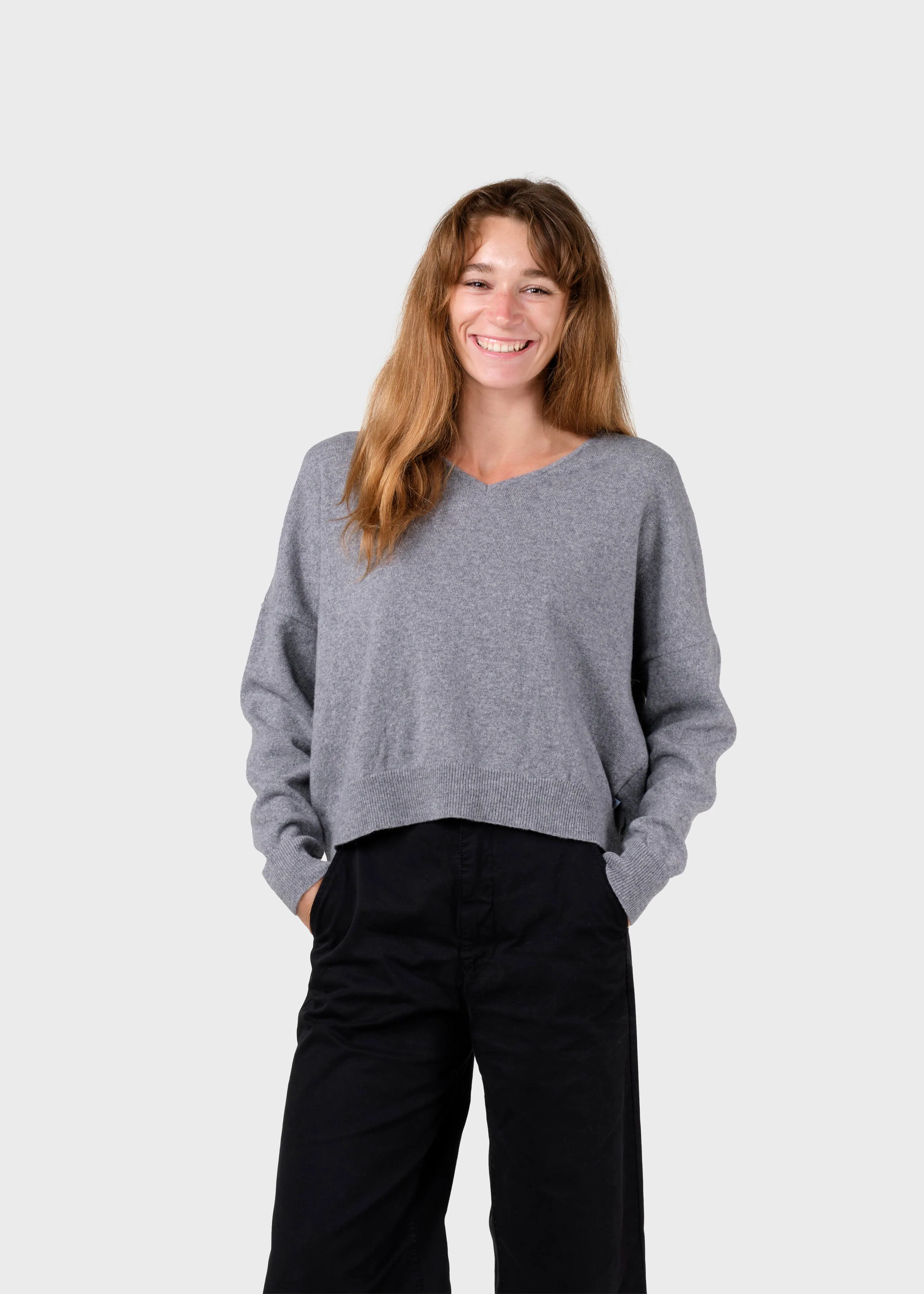 Vanessa knit  - Light grey