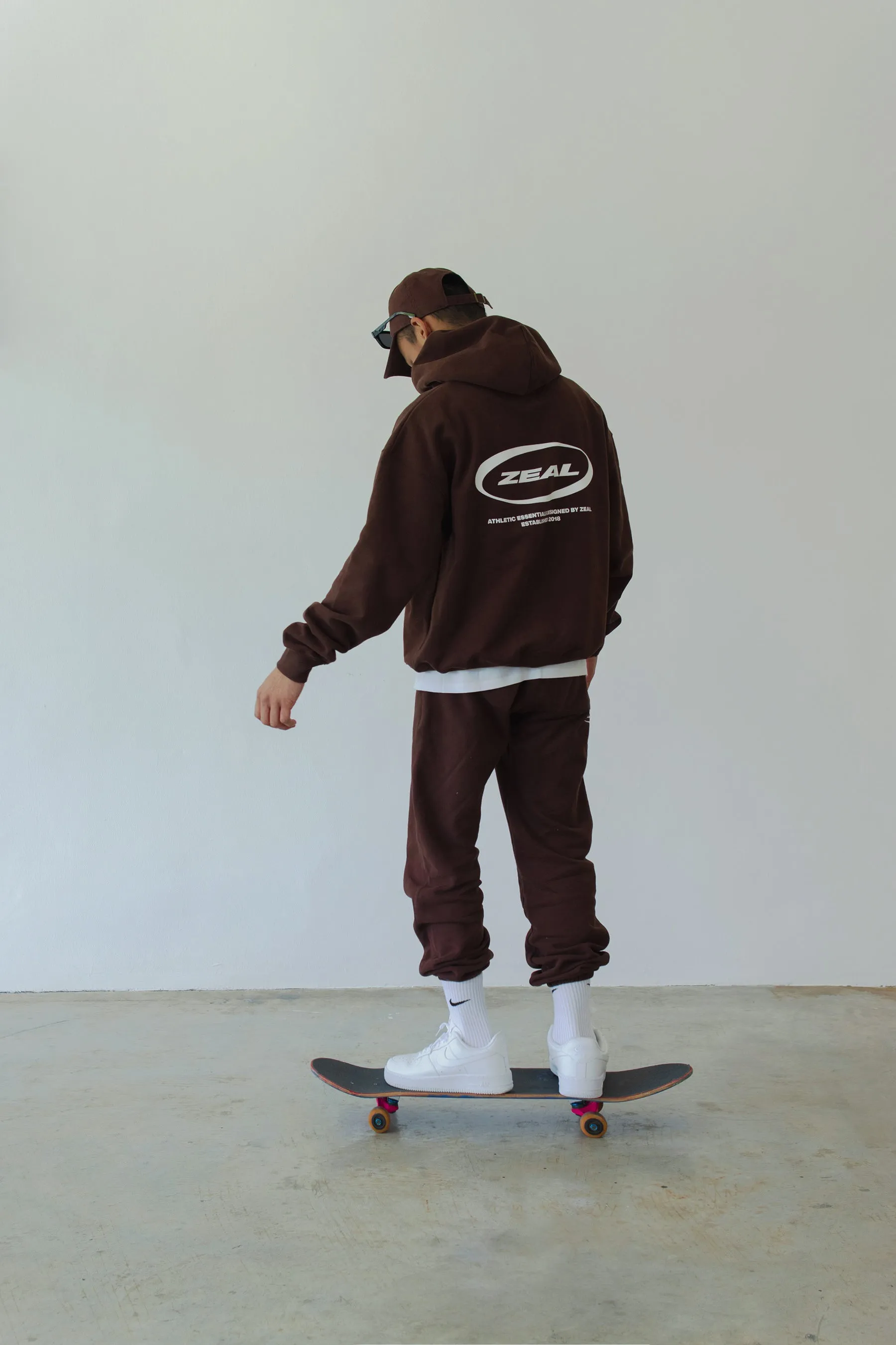 ZEAL Logo Hoodie - Brown